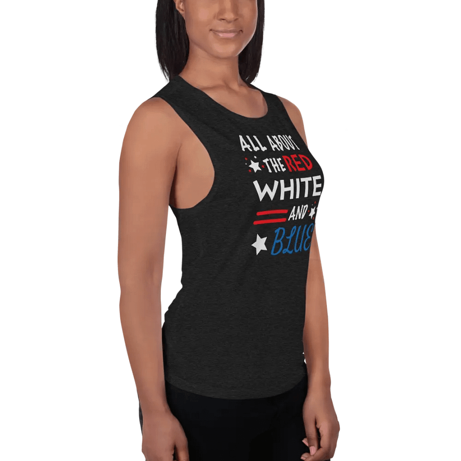 Patriotic Pride Vibes-Bell Canvas Women's Flowy Muscle Tank product image (4)