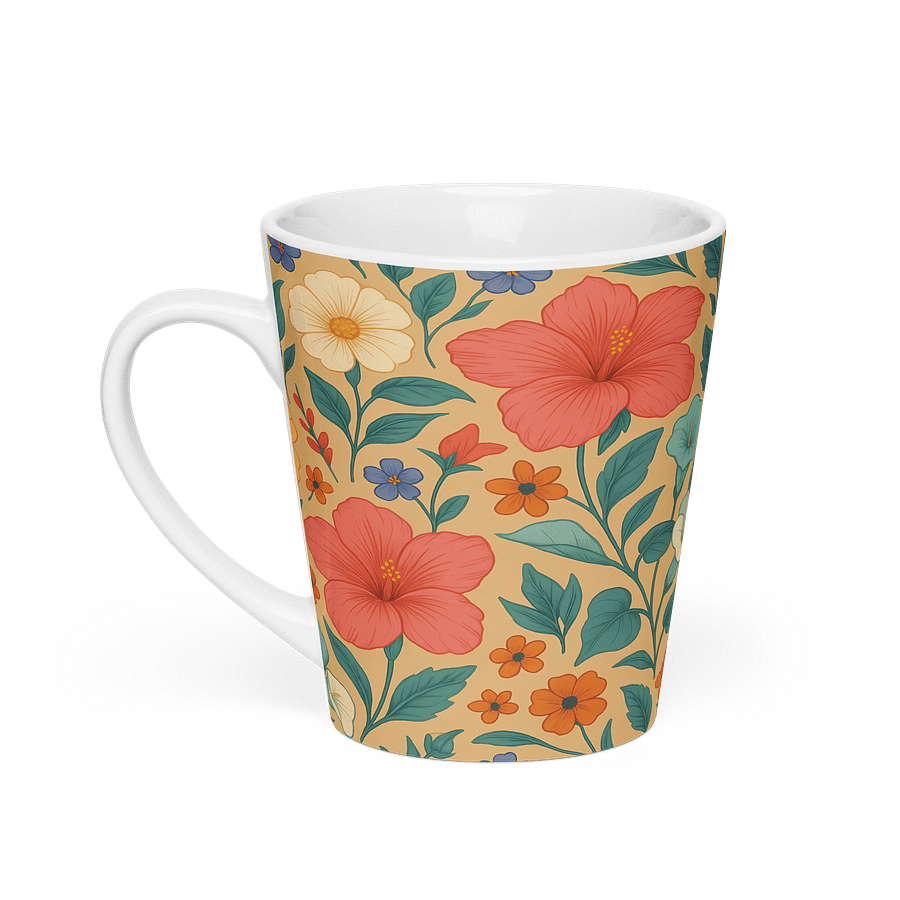 Hibiscus Floral Latte Mug product image (1)