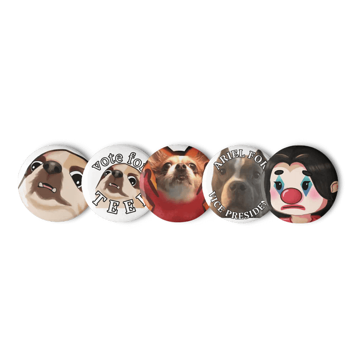 Kat and Dogs Button Set product image (1)
