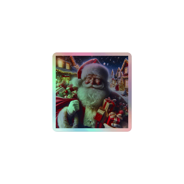 Love Joy Bestseller Santa With Gifts Holographic Stickers product image (1)