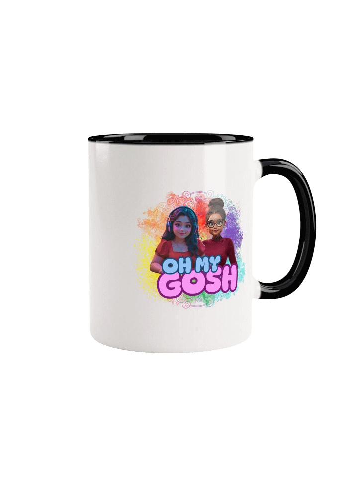 "Oh My Gosh" Ceramic Mug with Color Inside product image (1)