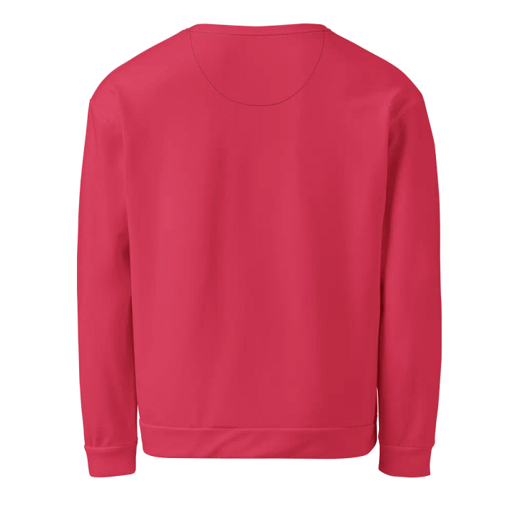Plain Muted Red Light Summer Unisex Recycled Polyester Heavyweight Premium Sweatshirt by Treasure Pie product image (2)
