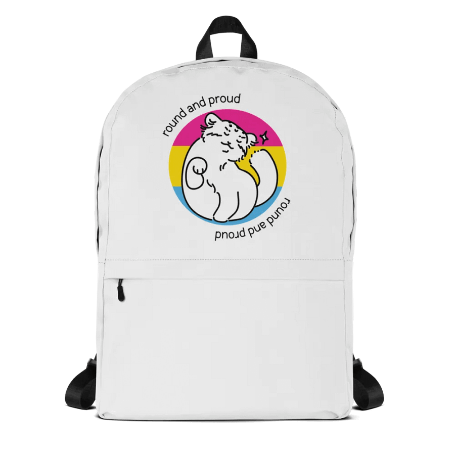Round and Proud Manul Pansexual Version - Backpack product image (1)