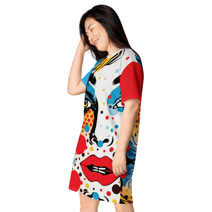 Pop Art Glam All-Over T-Shirt Dress product image (2)