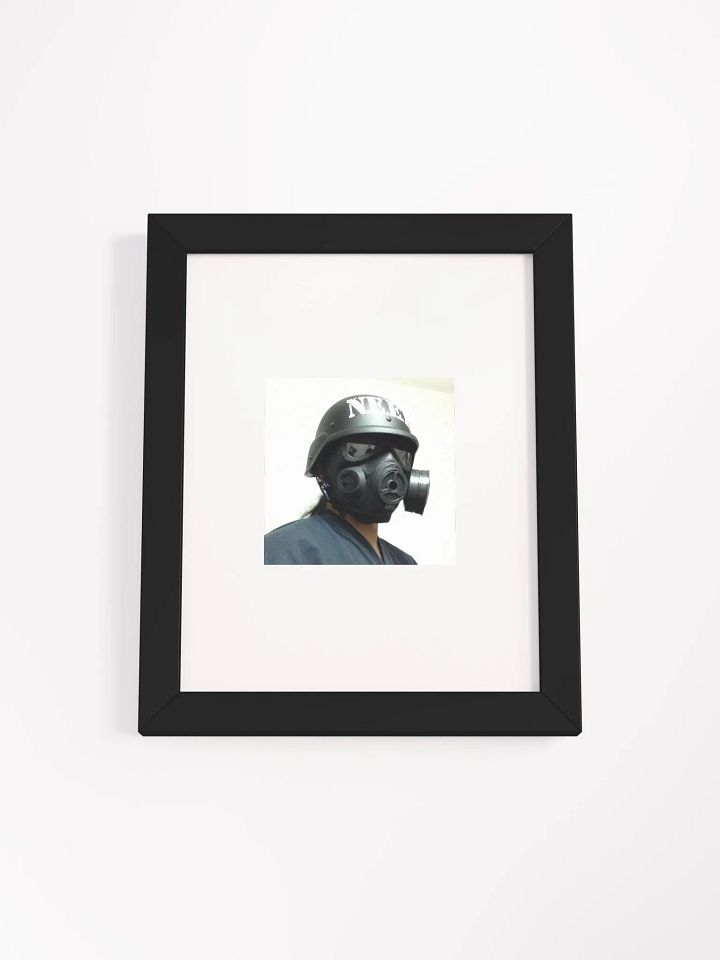 Gas Mask Tryhard Framed Matte Poster product image (1)