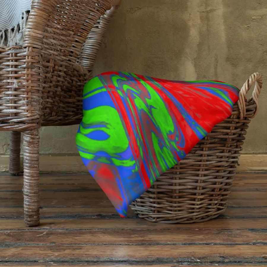 Techno Pattern Throw Blanket | Rave Pattern Throw Blanket product image (10)