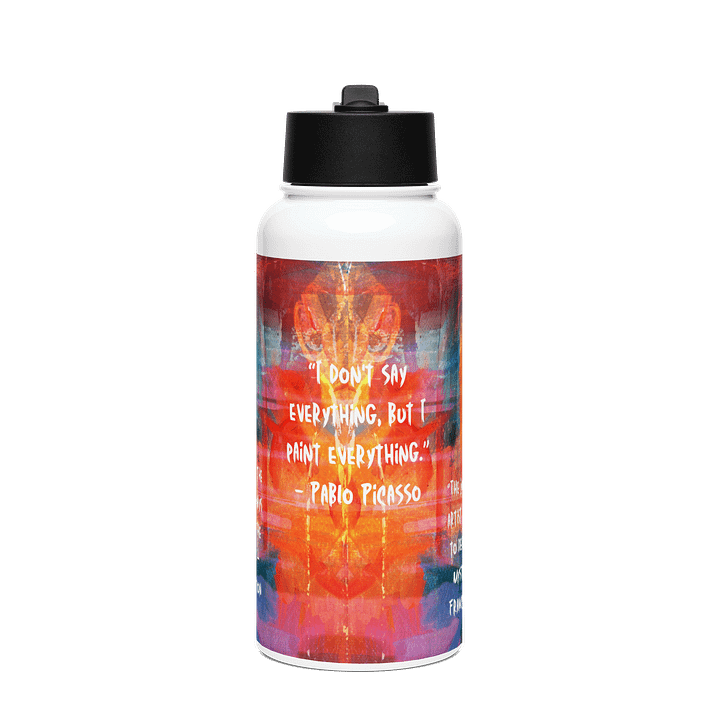 Artistic Quotes Stainless Steel Water Bottle gift for artist teachers moms dads friends product image (1)