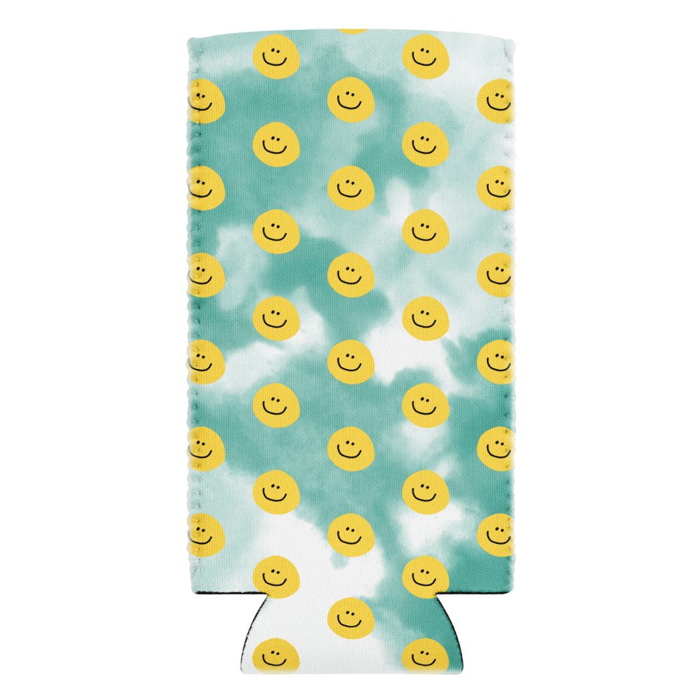 Smiley Tie Dye Coozie - Teal product image (2)