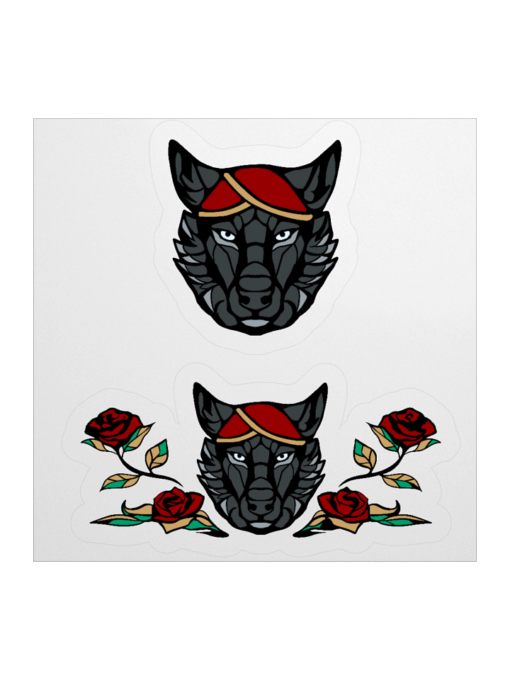 Sticker - Wolf & Roses product image (1)
