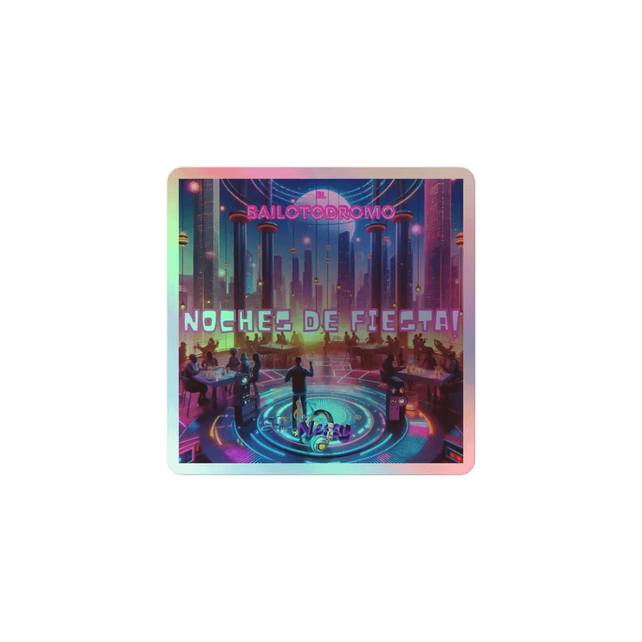 Sticker holográfico Noches de Fiesta product image (1)
