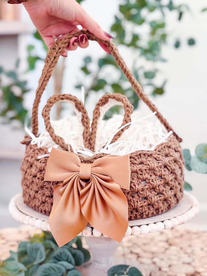 Granny Stitch Easter Basket Crochet Pattern product image (1)