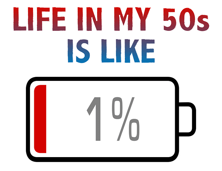 Life in My 50s is Like Battery at 1% T-Shirt product image (2)