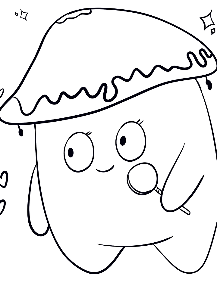 Meet Bean Coloring Page product image (1)