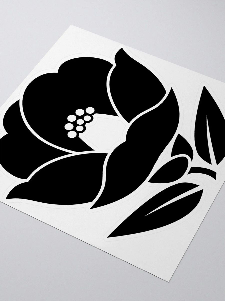 Nest of Smoke Tsubaki Crest LARGE (Black) ✦ Kiss Cut Stickers product image (9)