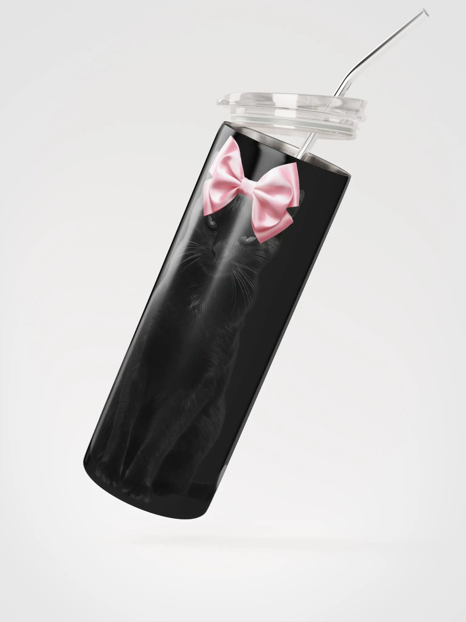 Midnight Whiskers Stainless Steel Tumbler product image (2)