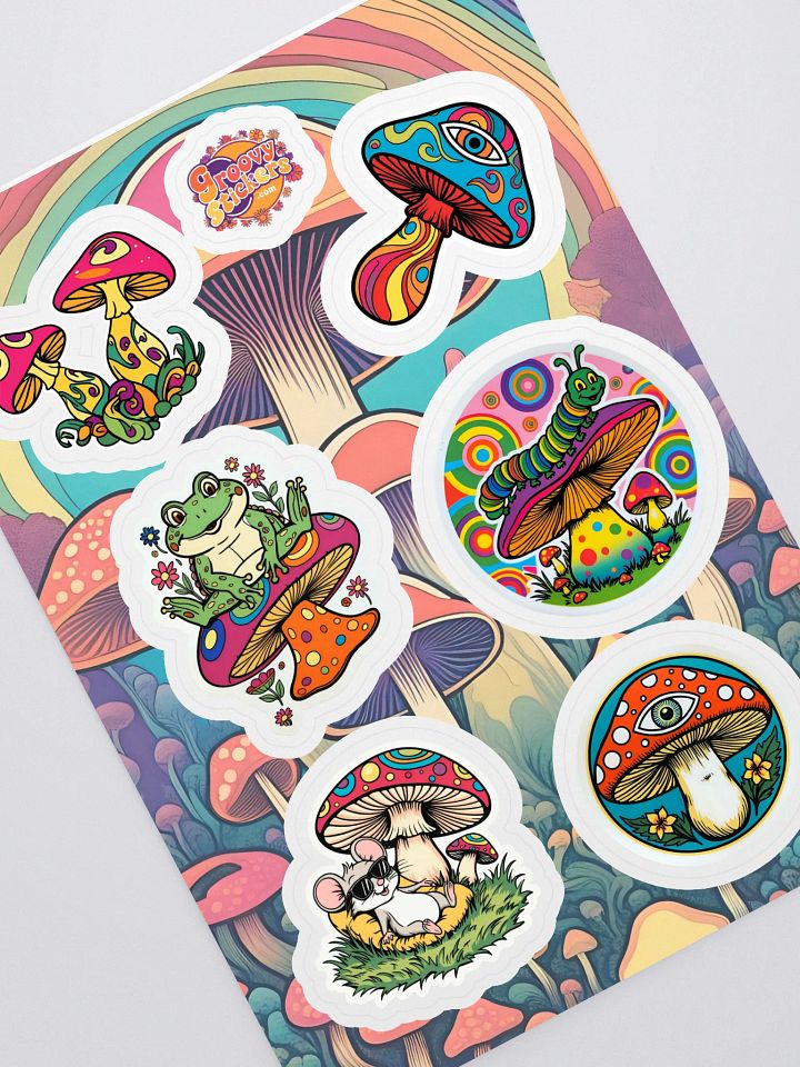 Whimsical Mushroom Wonderland Sticker Sheet product image (1)