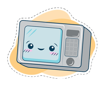 Microwave Die Cut Sticker product image (1)