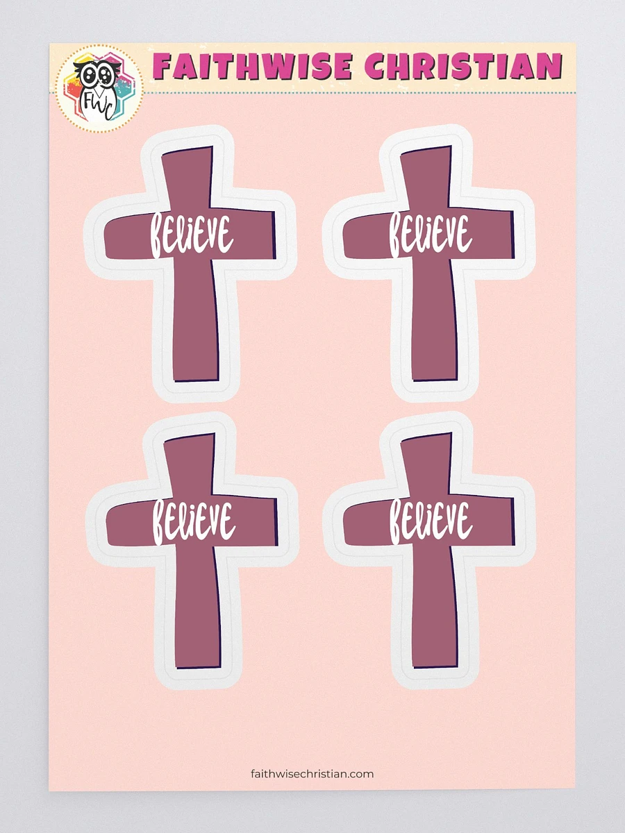 Believe Cross Sticker Sheet product image (3)