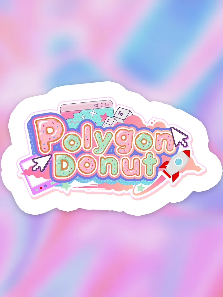 Polygon Donut Logo Sticker product image (1)