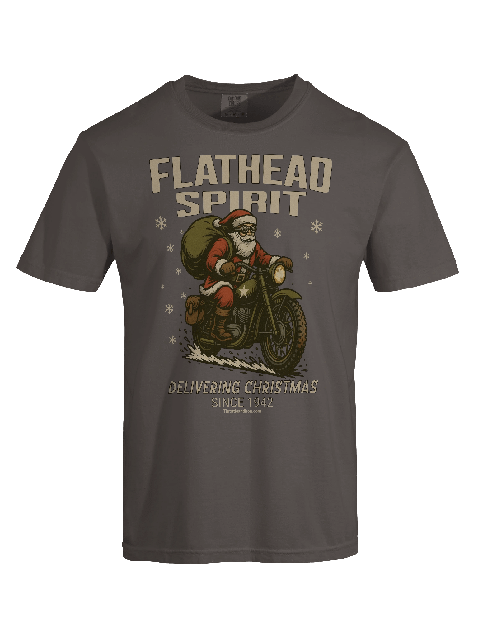Throttle and Iron “Flathead Spirit” Christmas Hoodie — Vintage 1942 Edition product image (48)
