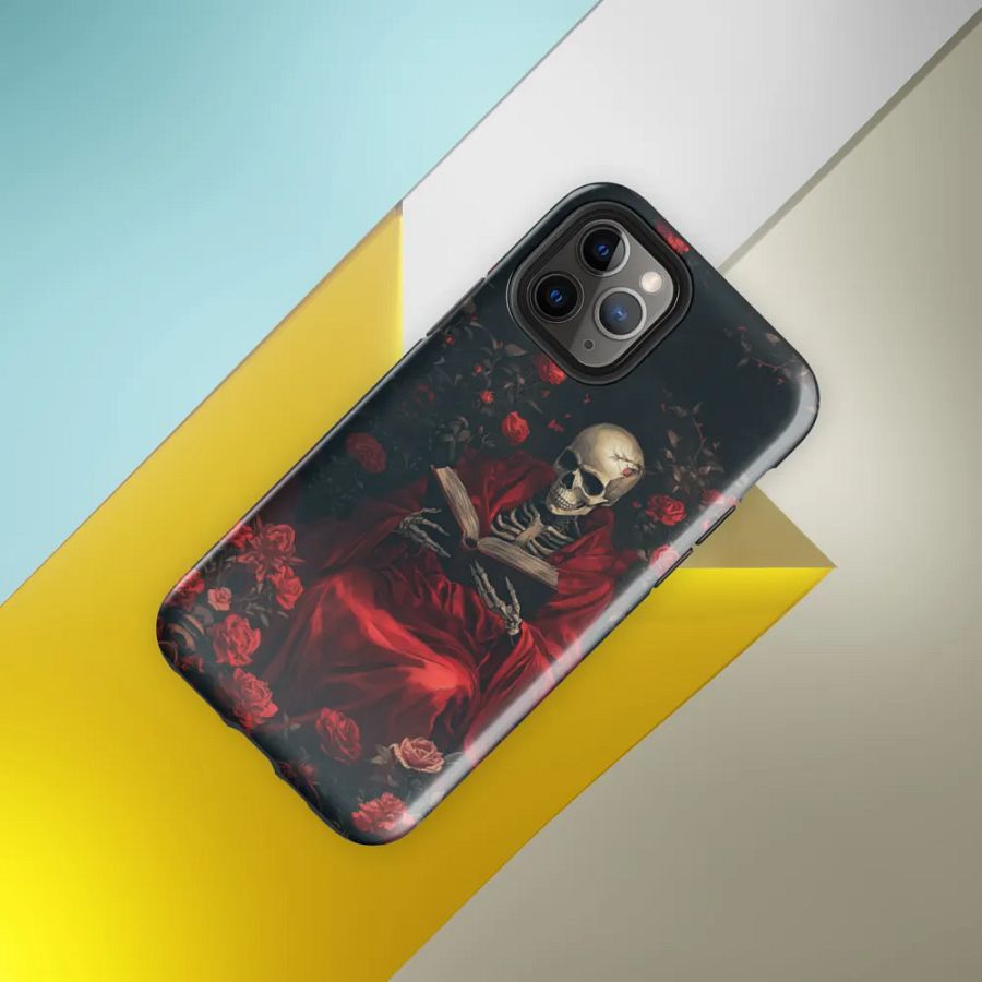 Gothic Skull & Roses iPhone Case – Dark Aesthetic Protection product image (33)