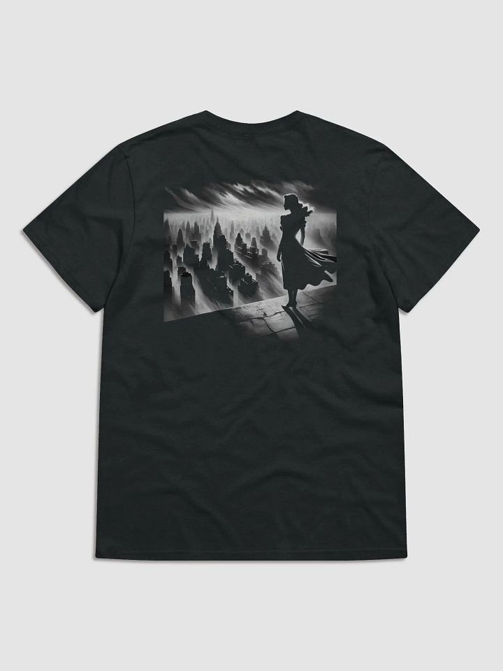 Rooftop Dreams Over Noir Cityscape (Womens Tee) product image (1)