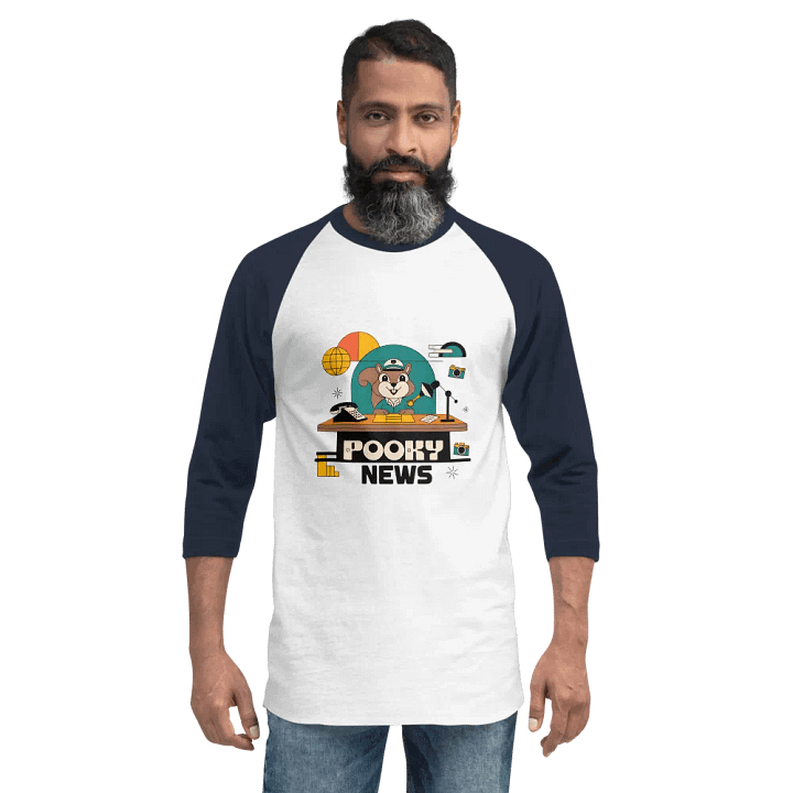 Pooky News ¾ Sleeve Raglan Tee product image (2)