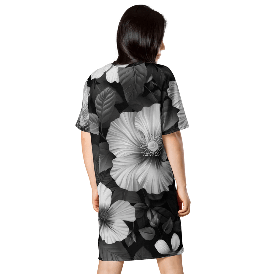 Monochrome Meadow All-Over T-Shirt Dress product image (1)