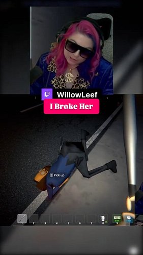 She disappeared 🫠 
Game: Schedule 1 
.
.
#schedule1 #funnyclips  #gamergirl #willowleef #twitchpartner #fyp #twitchmoments