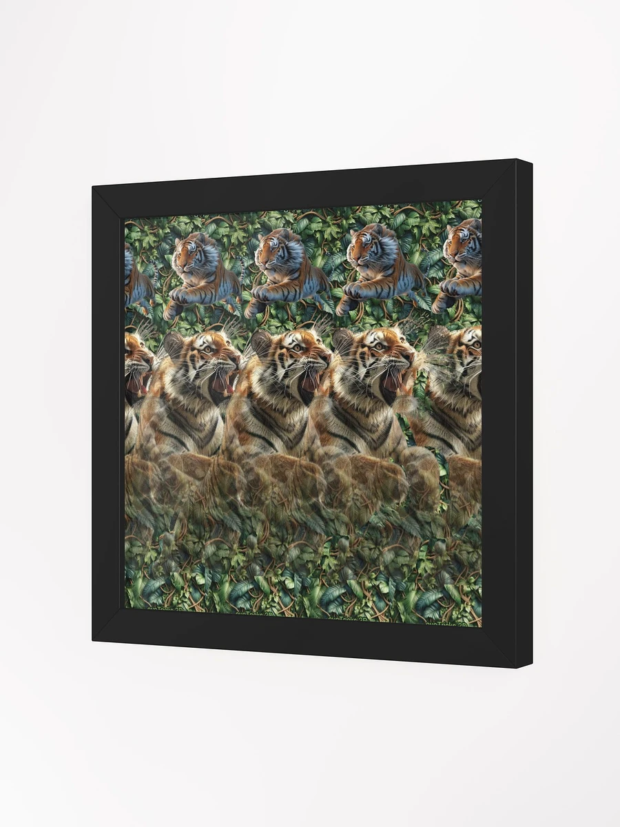 Leaping Tiger - Framed 3D Stereogram Poster product image (9)
