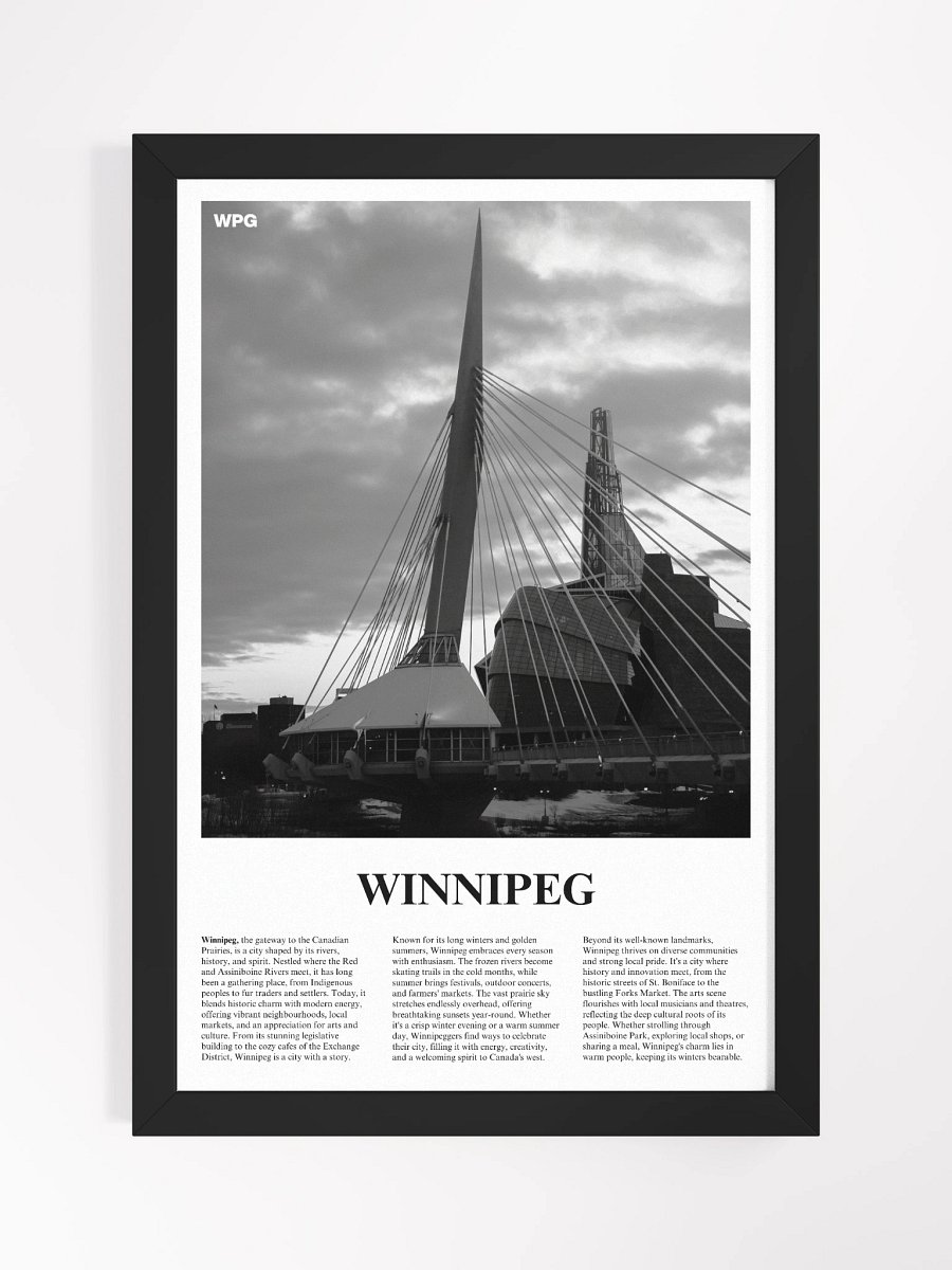 Winnipeg 01 Newspaper Poster | Framed product image (5)