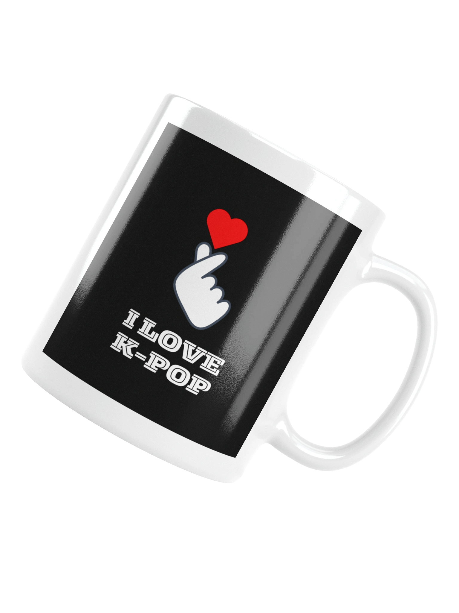 K-POP South Korean finger heart symbol mug product image (5)