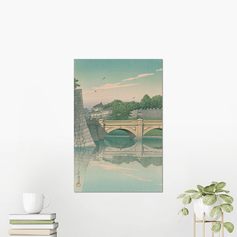 Morning at Nijubashi Bridge - Kawase Hasui product image (2)