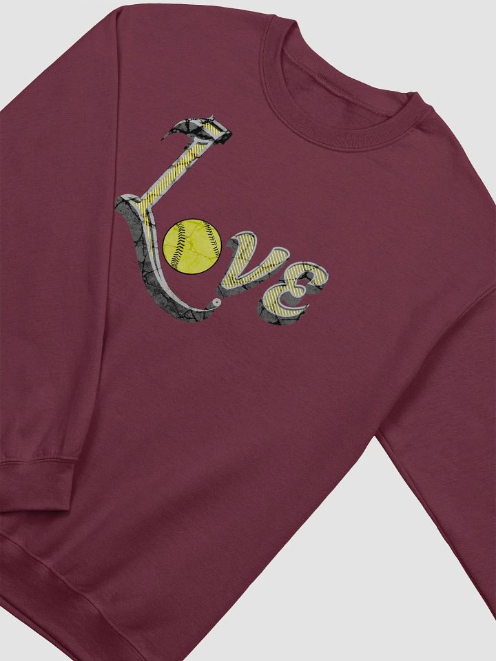Love Softball Crewneck Sweatshirt product image (10)