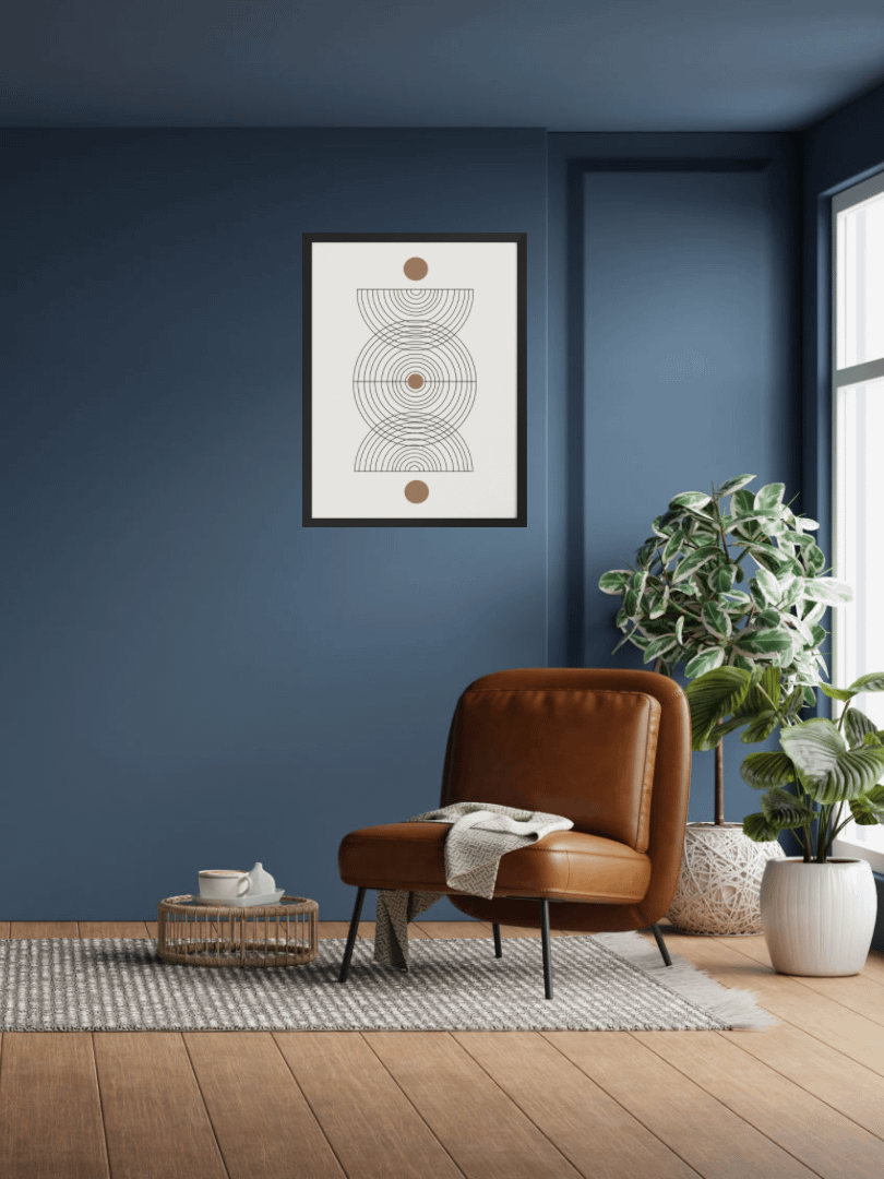 Concentric Mirage Framed Poster | Hypnotic Abstract Art for Contemporary Spaces product image (2)