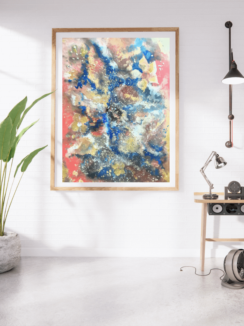 White cherry blossoms painting product image (3)