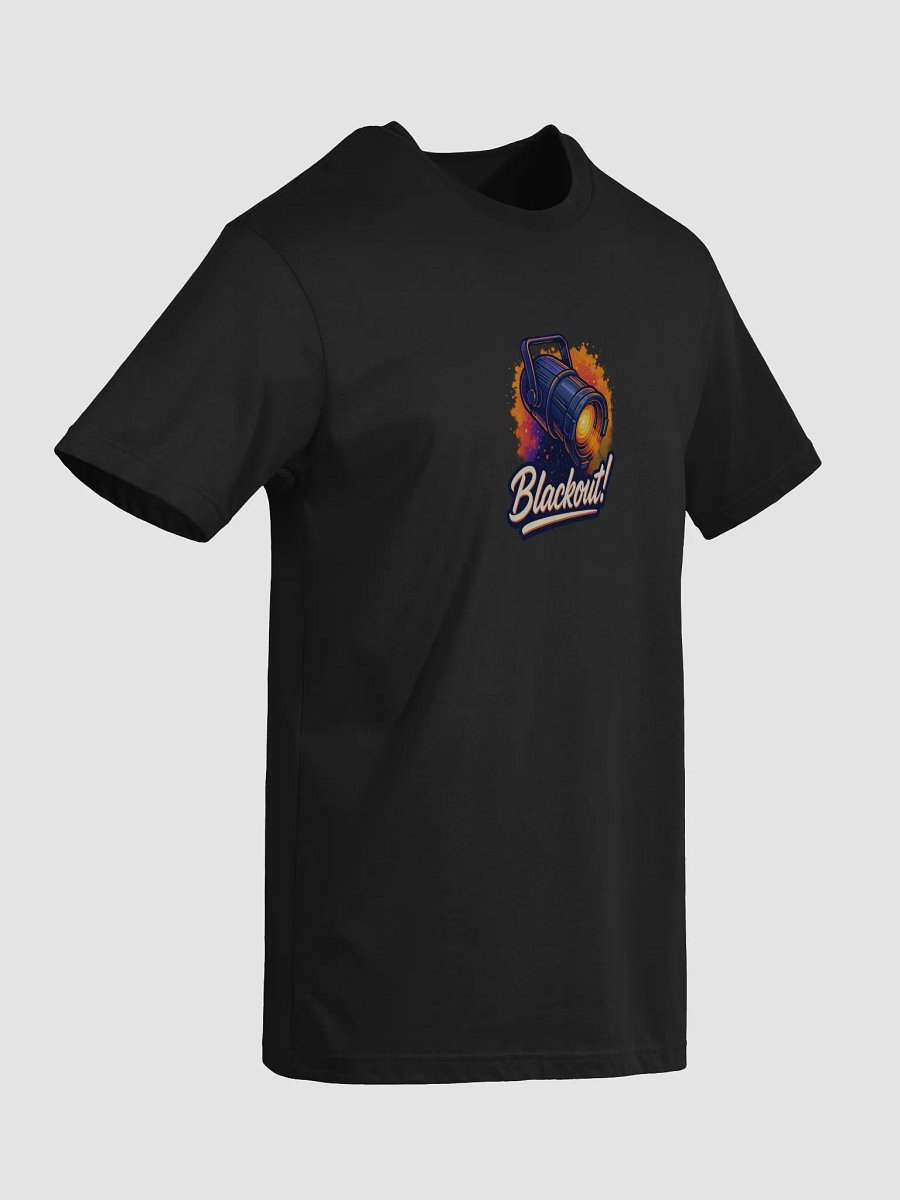 Theatrically Jerry: "Black Out" Stage Light Design T-Shirt product image (29)