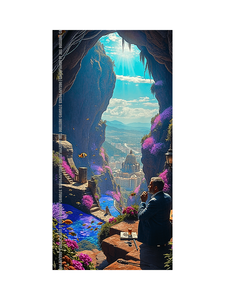 Teddy's Trippin': Surreal Beach Towel product image (1)