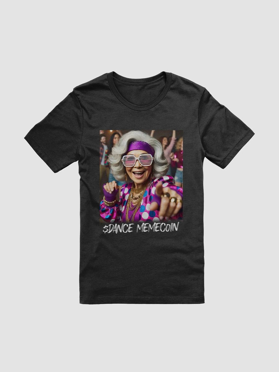 COOL GRANDMA - DANCE MEMECOIN - PREMIUM TEE - BLACK product image (4)