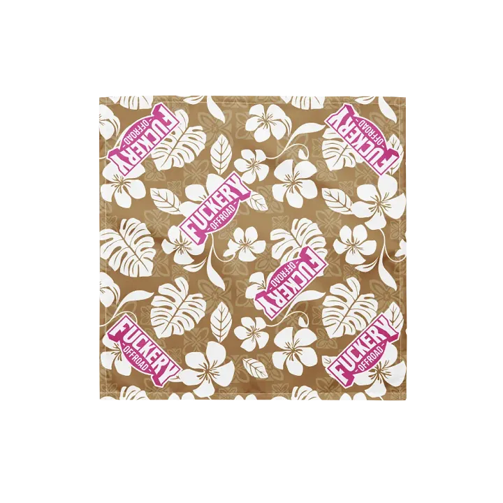 Fuckery Offroad Hawaiian Bandana - Tan product image (1)