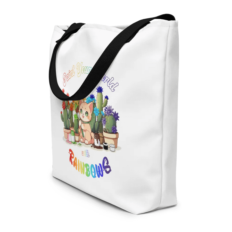 Rainbow Kitten Artist Tote Bag with Pocket product image (7)