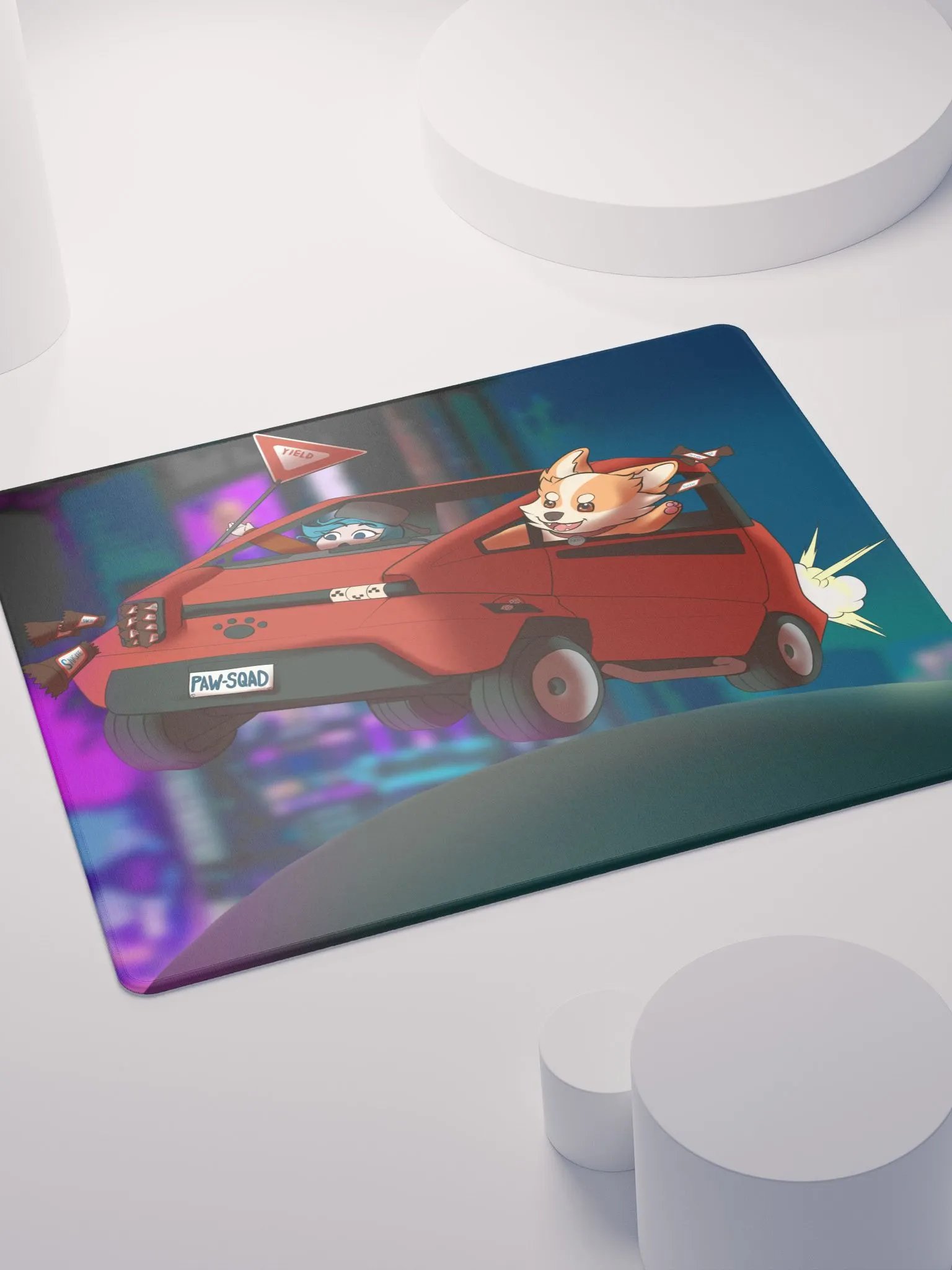 CYBERPUP CAR RIDE | GAMING MOUSEPAD product image (4)