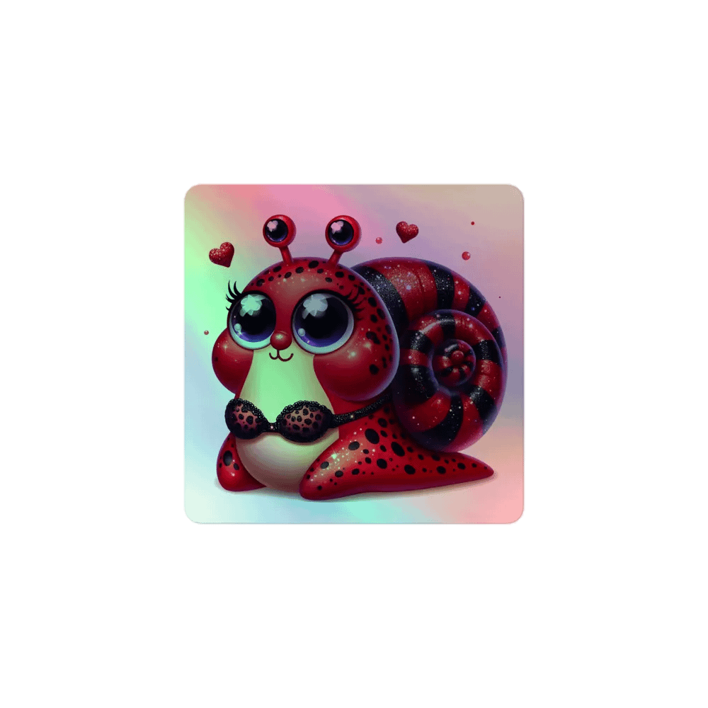 Ladybug Snail Holographic Sticker Set product image (1)