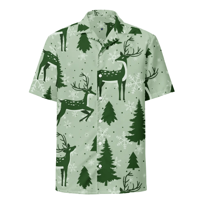 Winter Wonderland Reindeer Hawaiian Shirt product image (1)
