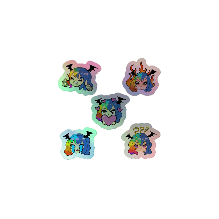 Holographic Emote Stickers product image (1)