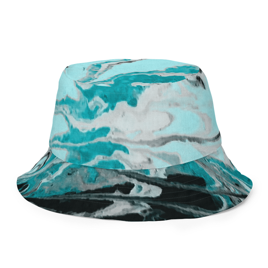 Fluid Turquoise Art Hat product image (2)