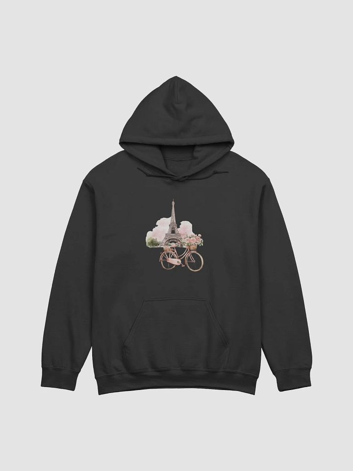 Whimsical Eiffel Tower Bicycle Hoodie product image (2)