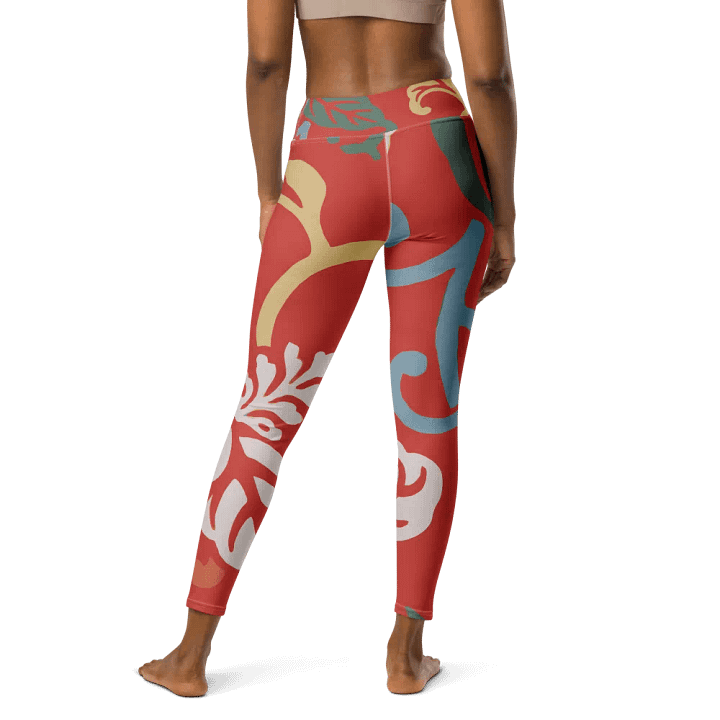 Japanese Vintage Floral Full Length Yoga Leggings product image (2)