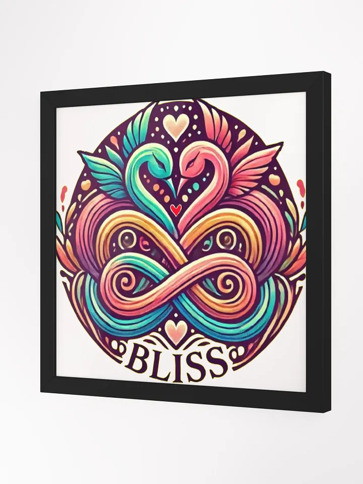 Blissful Swan Heart Framed Poster product image (2)