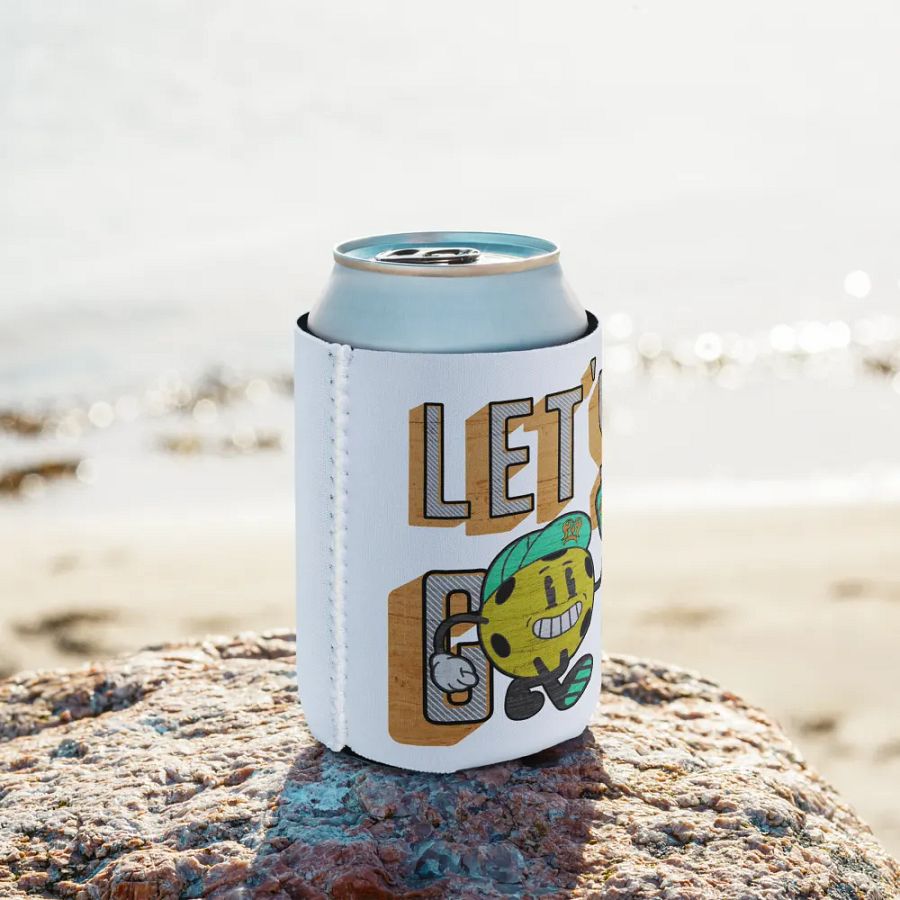 Lets Go Pickleball Mascot Can Cooler product image (9)